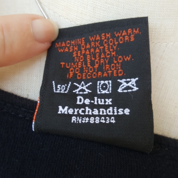 HARLEY-DAVIDSON ♡ Black Long Sleeve Red 'n Gold Embellished Legendary H-D Top S - Picture 17 of 17